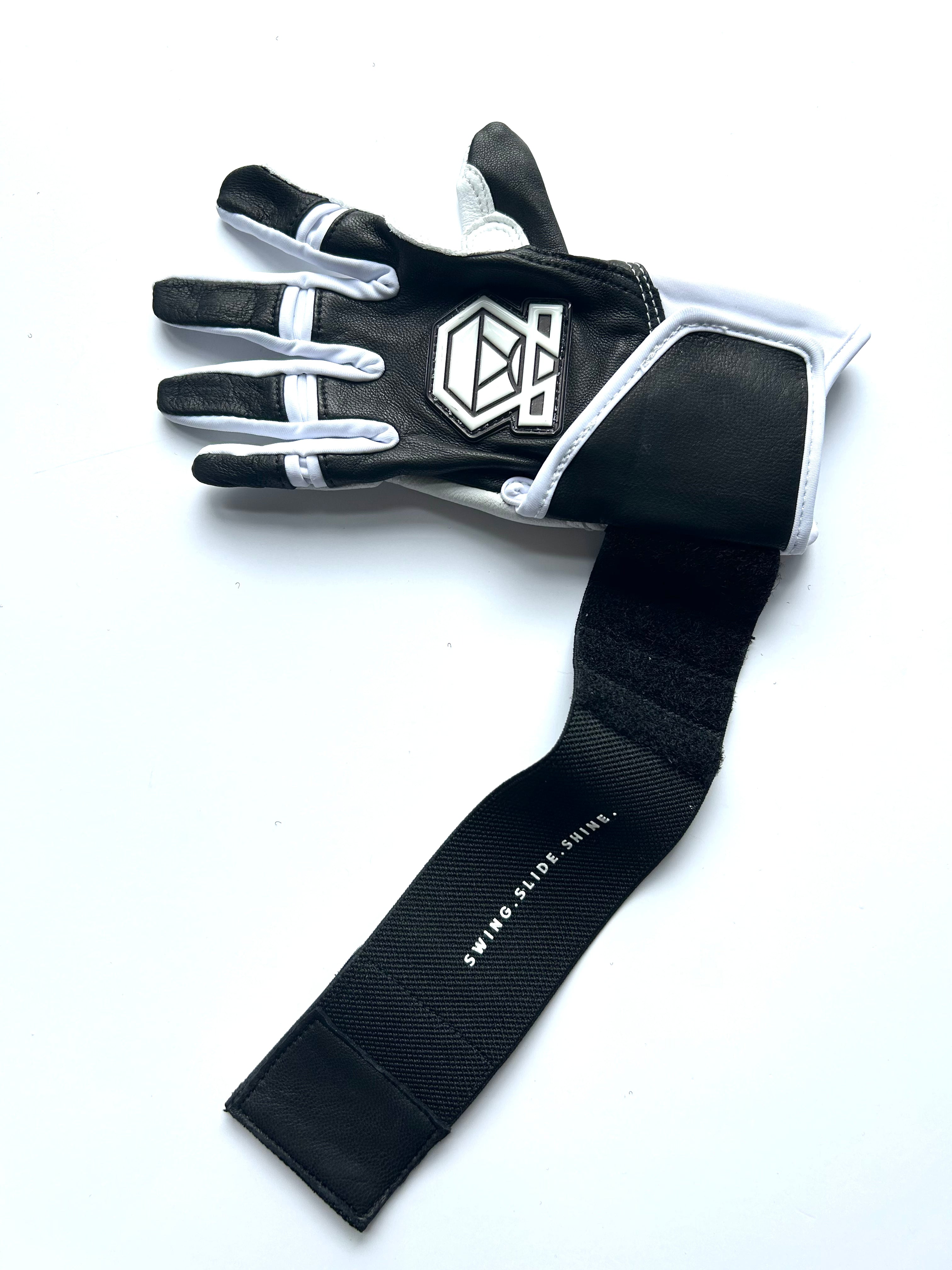 Long Cuff Batting Gloves - Black Phantom - Youth
